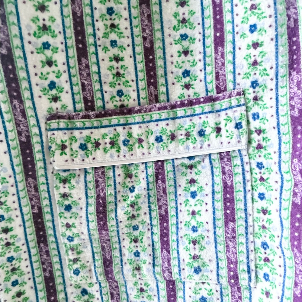 Lanz of Salzburg Pajama Set Flannel Cotton Floral Long Sleeve Plus Size 2X - Picture 6 of 14